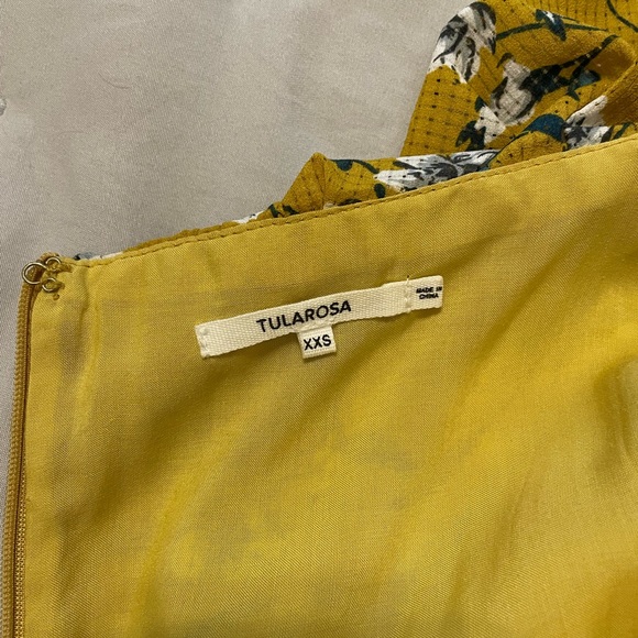 Yellow floral midi dress - Picture 2 of 2